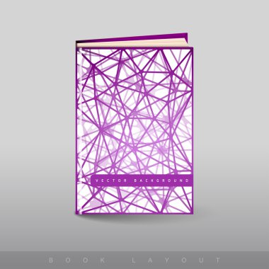 Kitap olarak modern soyut broşürü