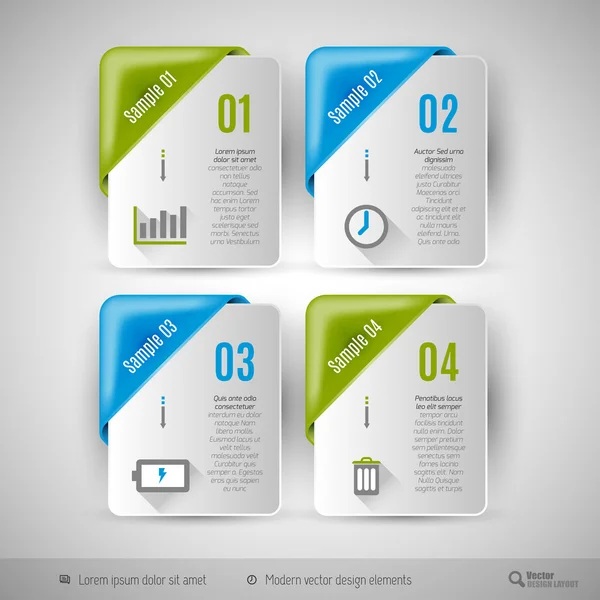 Business infographics sjabloon voor webdesign — Stockvector