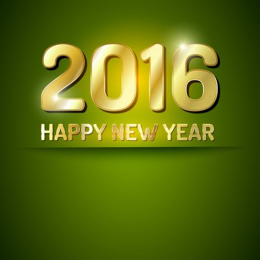 Mutlu yeni yıl 2016 tebrik kartı