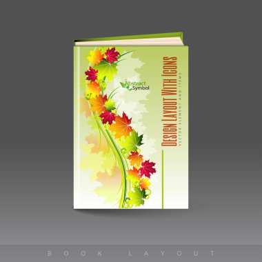 Kitap olarak modern soyut broşürü