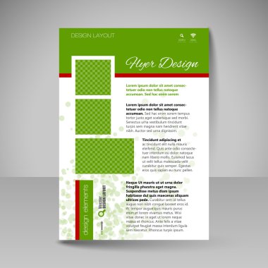 Site layout for design - flyer clipart