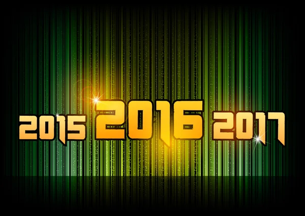 Nuevo año 2016 — Vector de stock