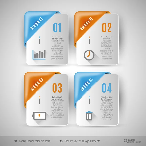 Business infographics sjabloon voor webdesign — Stockvector