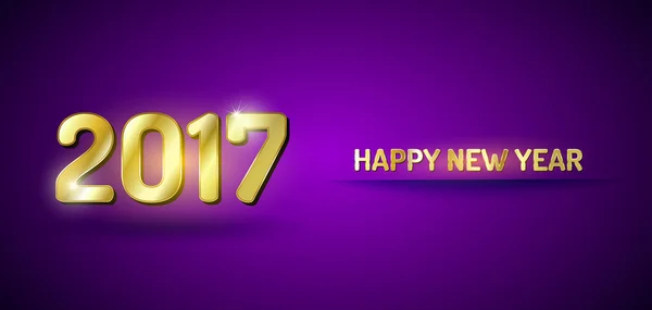 Happy new year 2017 — Stock Vector