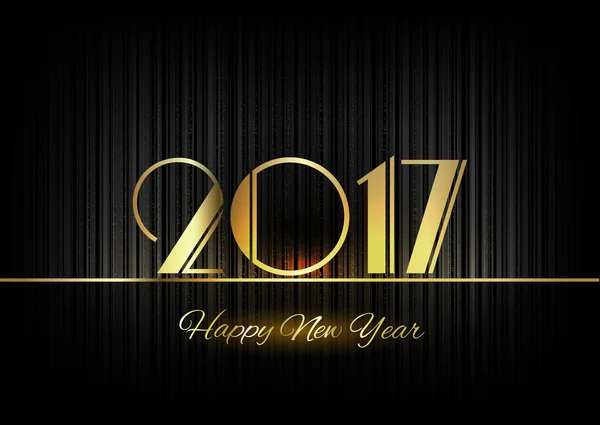 Altın yeni yıl 2017 lüks sembolü — Stok Vektör