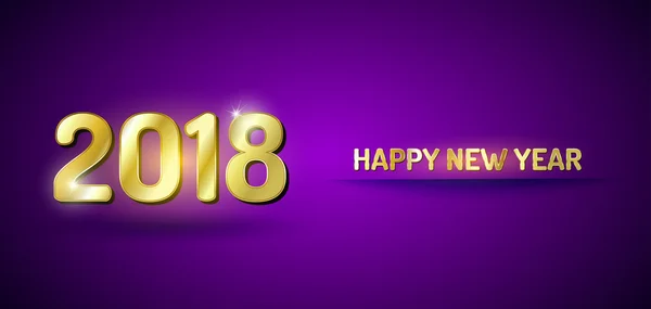 Feliz año nuevo 2018 — Vector de stock