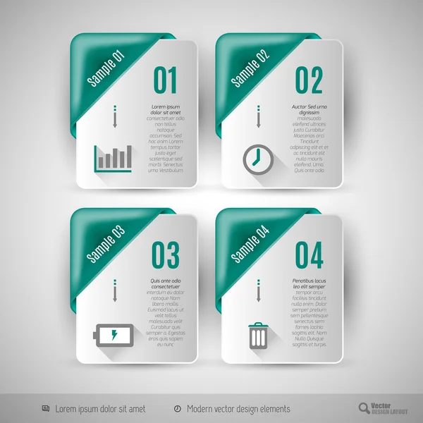 वेब डिजाइन के लिए बिजनेस इन्फोग्राफिक्स टेम्पलेट — स्टॉक वेक्टर