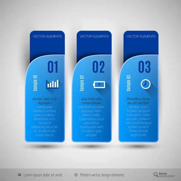 Fichas vectoriales como elementos de diseño para diseños empresariales . — Vector de stock