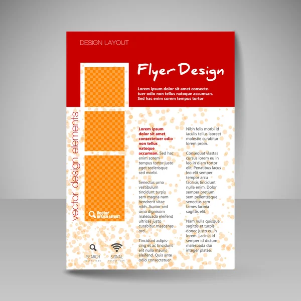 Diseño del sitio para el diseño - folleto — Vector de stock