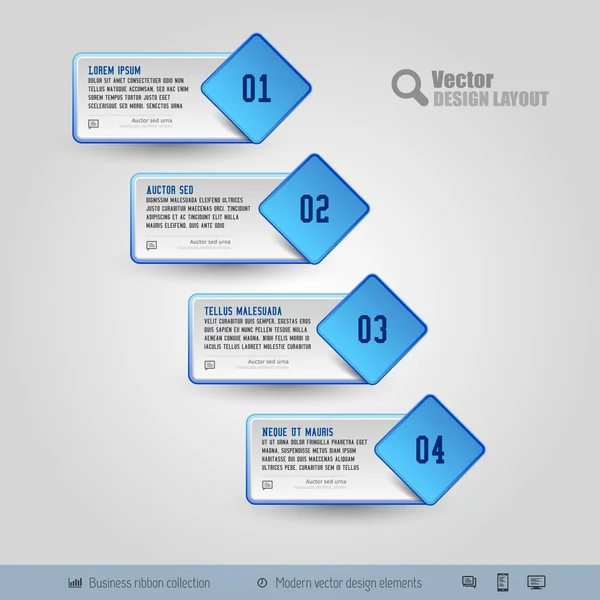 Adesivos de negócios vetoriais — Vetor de Stock