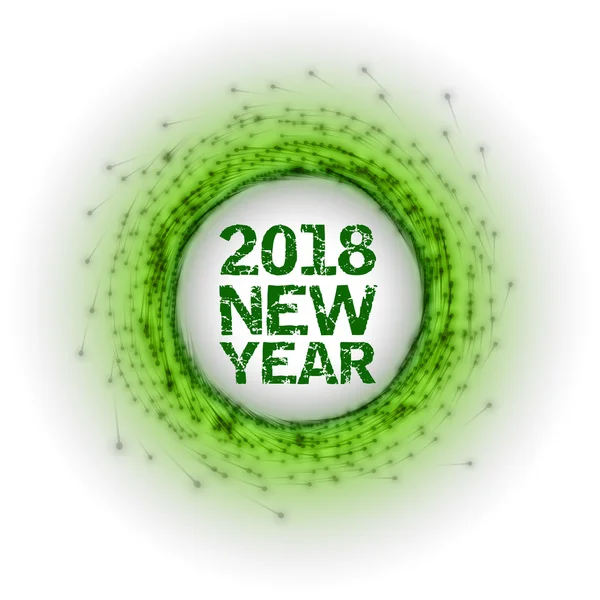 Nya året som abstrakt fyrverkerier — Stock vektor