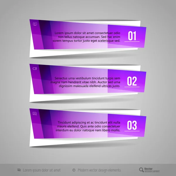 Moderne glanzende Vector Banners — Stockvector