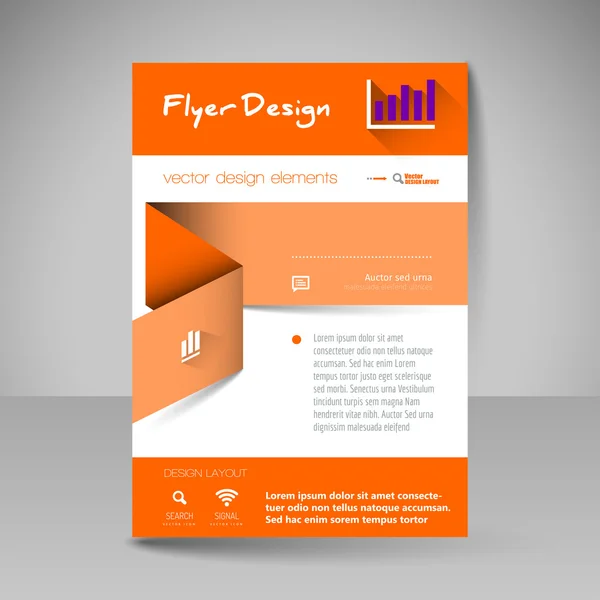 Site lay-out voor design - flyer — Stockvector