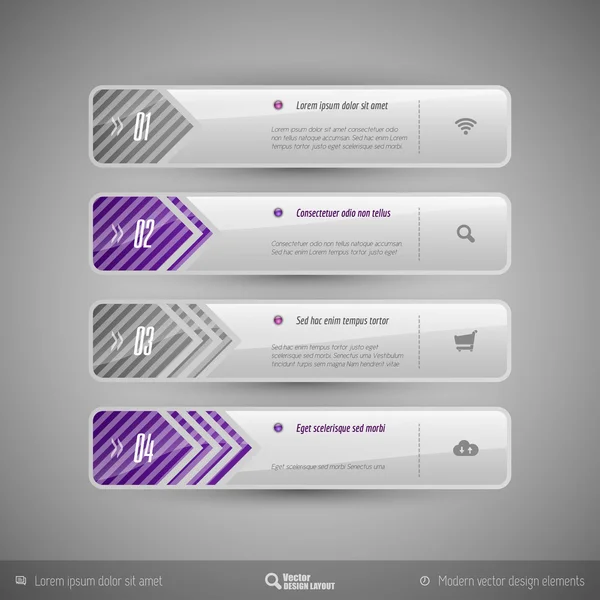 Ontwerpelementen, infographics, lay-out en webpagina's. moderne symb — Stockvector