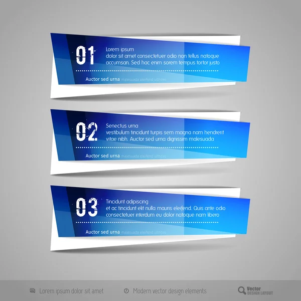 Moderne glanzende Vector Banners — Stockvector