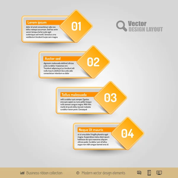 Adesivos de negócios vetoriais — Vetor de Stock