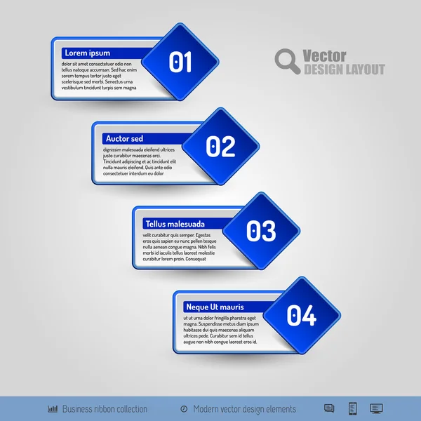 Vektor business klistermärken — Stock vektor