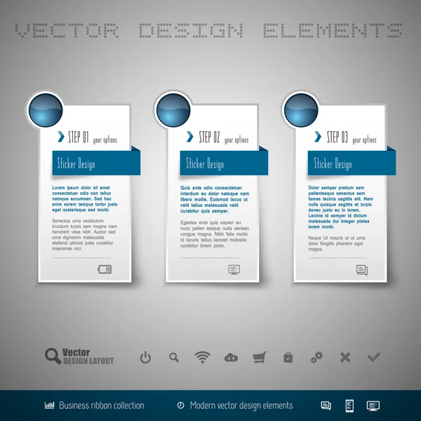 Adesivos vetoriais — Vetor de Stock