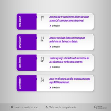 Modern sekme tasarım öğeleri olarak. iş sembolleri.