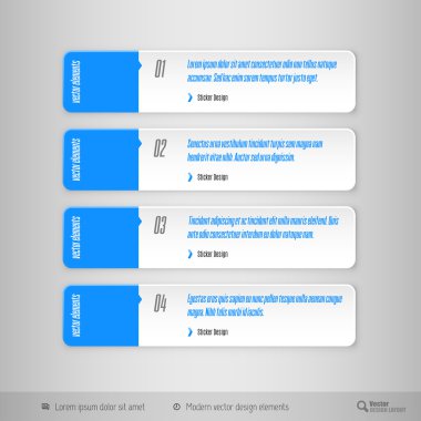 vektör sekme iş düzenleri için tasarım öğeleri olarak.