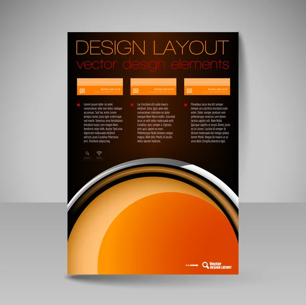 Website-Layout für Design - Flyer — Stockvektor