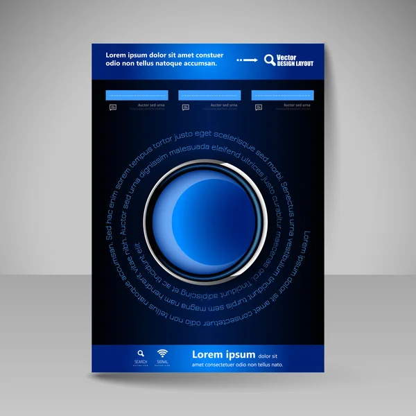 Website-Layout für Design - Flyer — Stockvektor