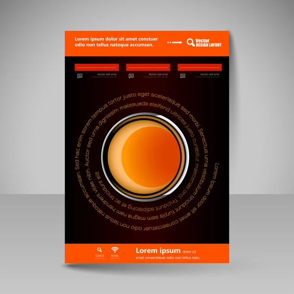 Webbplatsen layout för design - flyer — Stock vektor