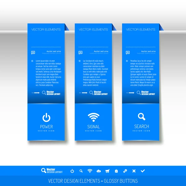 Guias de vetores como elementos de design para layouts de negócios . — Vetor de Stock