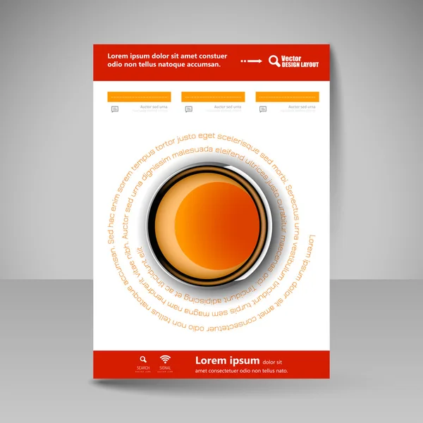 Website-Layout für Design - Flyer — Stockvektor