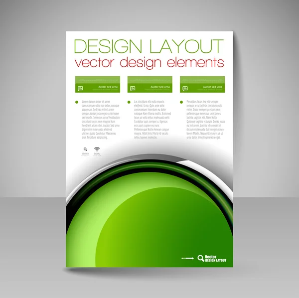 Webbplatsen layout för design - flyer — Stock vektor