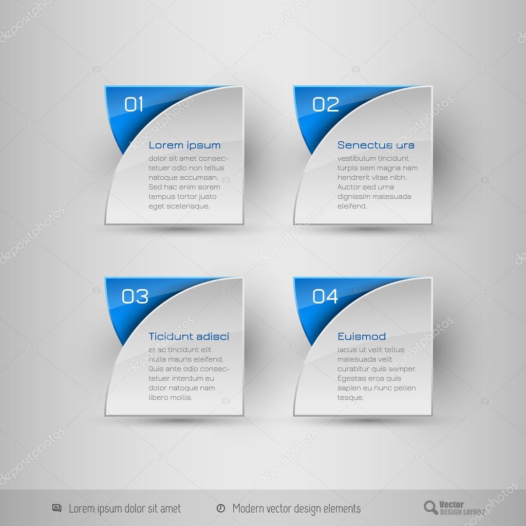 Business infographics template. Vector design elements.
