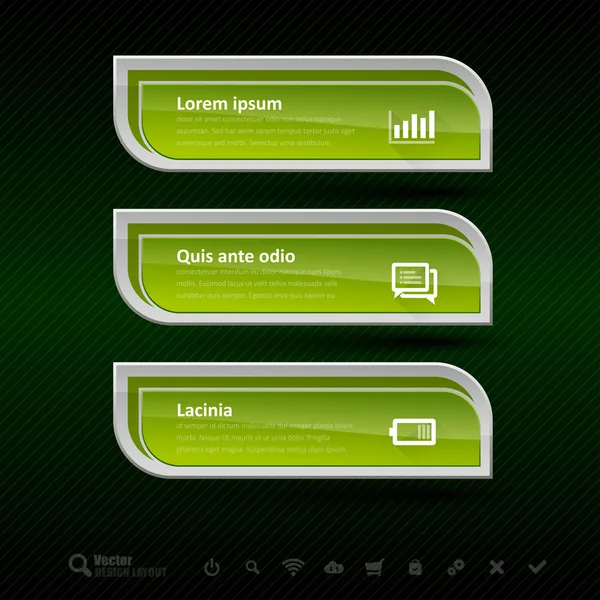 Zakelijke banners. Vector designelementen voor infographics. — Stockvector