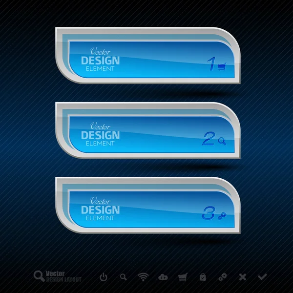 Zakelijke banners. Vector designelementen voor infographics. — Stockvector