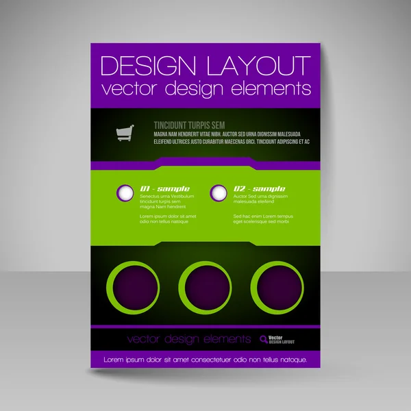 Modèle vectoriel modifiable de flyer pour brochure d'entreprise, présente — Image vectorielle