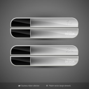 Vektör iş afiş için Infographics koyu arka plan üzerinde 