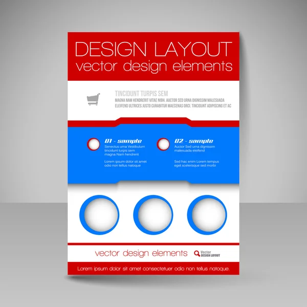 Modèle vectoriel modifiable de flyer pour brochure d'entreprise, présente — Image vectorielle