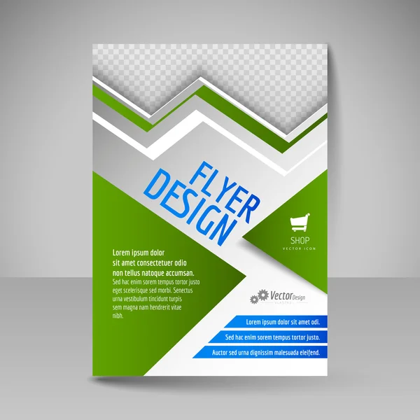 Editable vector template of flyer for business brochure, magazin — Stock Vector