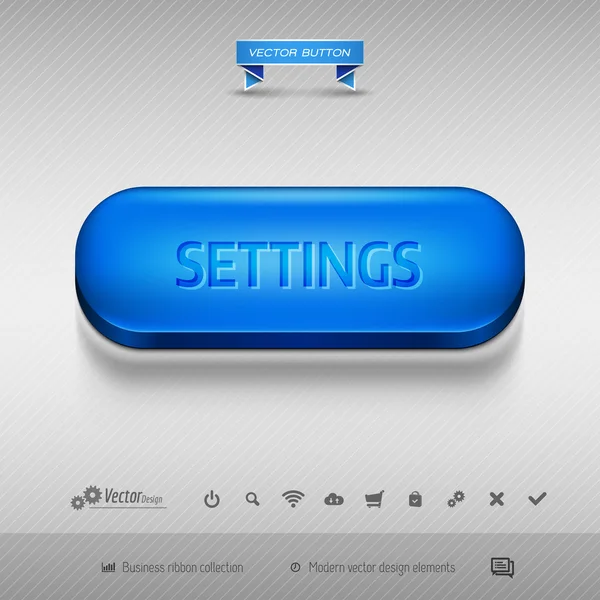 Vektor-Design-Elemente als Business-Web-Buttons für Website oder ap — Stockvektor