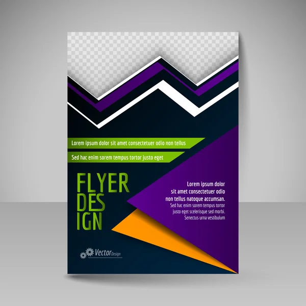 Editable A4 poster for design cover of magazine. Flyer template — Stockvector