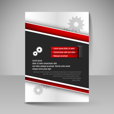 İş broşürü. Düzenlenebilir A4 Afiş magazi tasarım kapak için