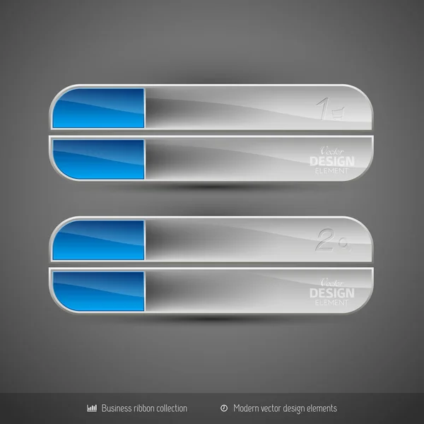 Vector zakelijke banners op de donkere achtergrond voor infographics — Stockvector