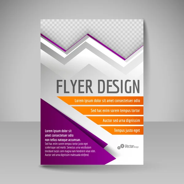 Editable A4 poster for design cover of magazine. Flyer template — Stok Vektör