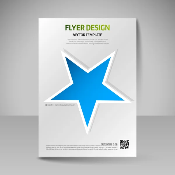 Folleto de negocios. Afiche A4 editable para portada de diseño de magazi — Vector de stock