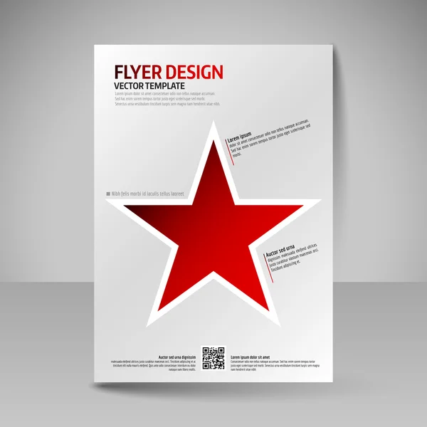 Zakelijke brochure. Bewerkbare A4 poster voor ontwerp cover van magazi — Stockvector