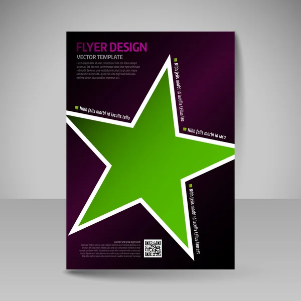 Φυλλάδιο επιχείρησης. Επεξεργάσιμη Α4 αφίσα για το σχεδιασμό κάλυψης των ΜΑΓΑΖΙ — Διανυσματικό Αρχείο