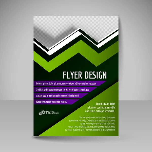 Editable vector template of flyer for business brochure, magazin — Stock Vector