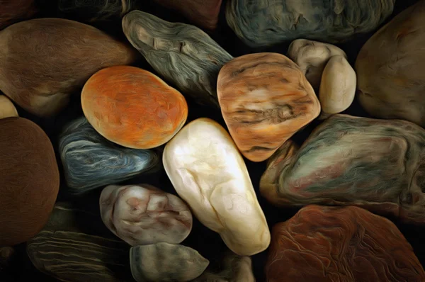 Pedras de seixos abstratas — Fotografia de Stock