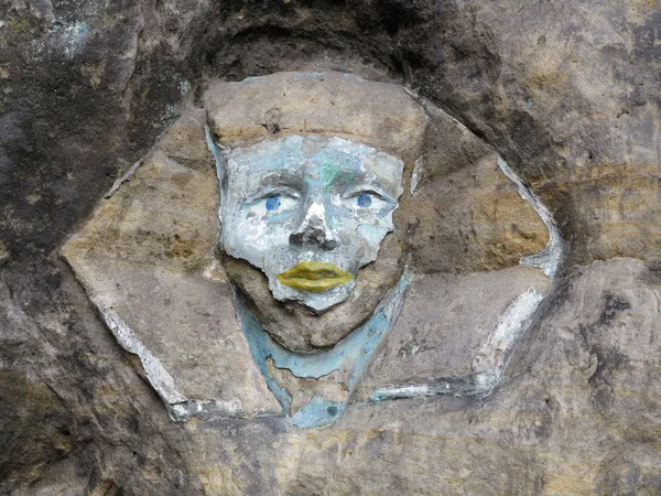 El relieve rocoso - la cara de la Esfinge — Foto de Stock