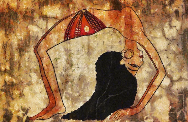 Tänzer des alten Ägypten — Stockfoto