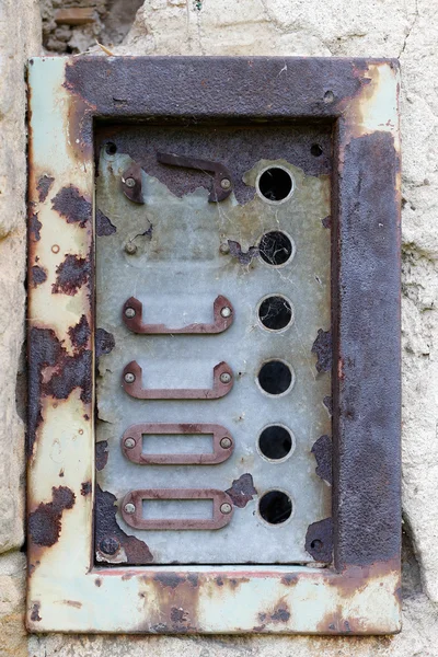 Old and damaged doorbells — Stock Fotó